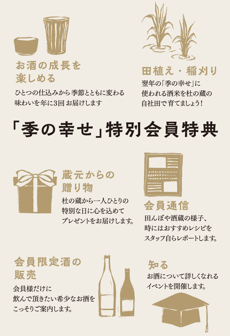 「季の幸せ」特別会員特典